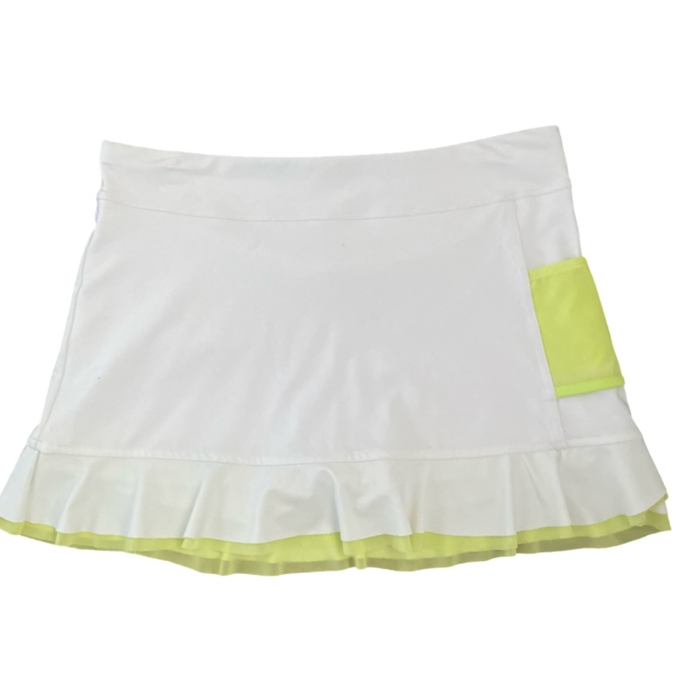 Iphorn White and Yellow Women's Skort - S white , green.  NWOT